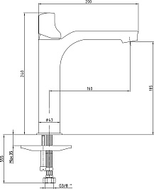 E.C.A. Смеситель для раковины чаши Myra 104108983 белый – фотография-2